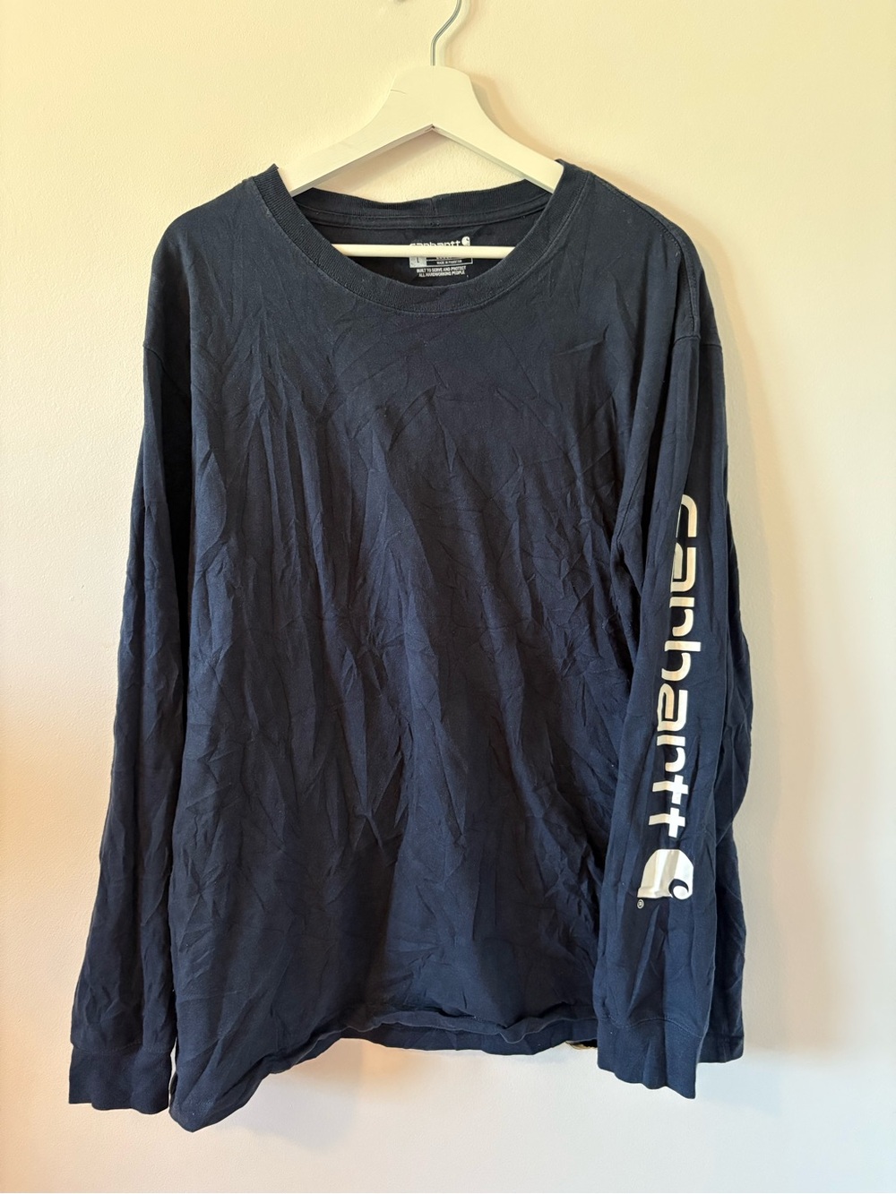 BUNDLE Carhartt Men's Signature Sleeve Logo Long Sleeve Tee L - Picture 2 of 12